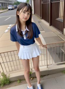 かわいすぎる小学6年生 JS AI画像 | 美っくらぶ-AI